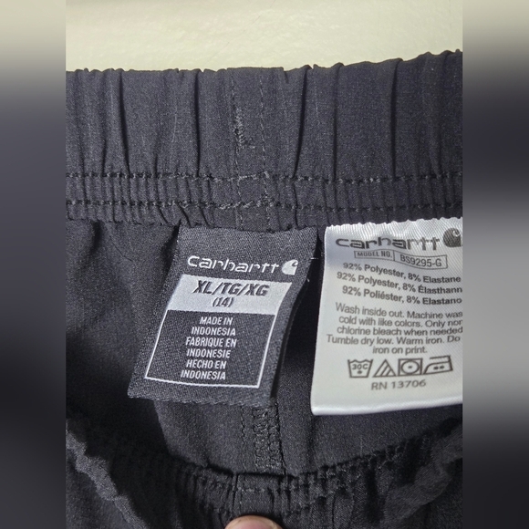 Girl's Carhartt Force Athletic Running Shorts, Size 14/XL - Picture 3 of 3